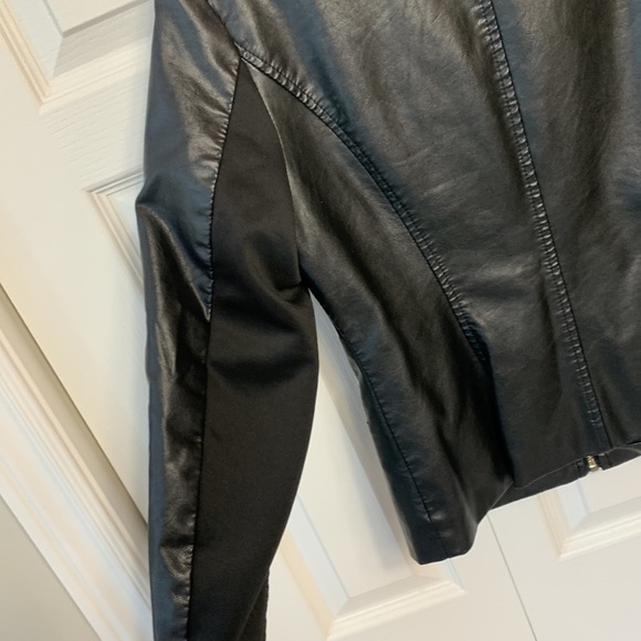 Cleo Petites Faux Leather Jacket Size XS - Picture 7 of 12